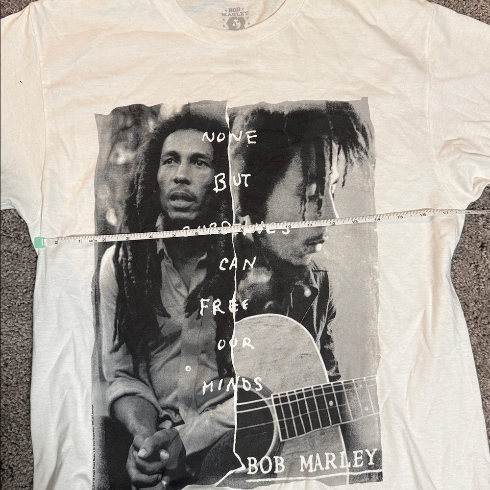 White Bob Marley T-Shirt - Picture 4 of 4